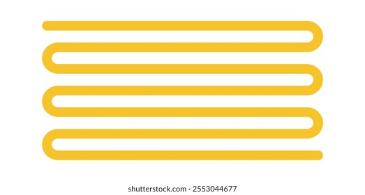 Linha curvada paralela de simetria geométrica