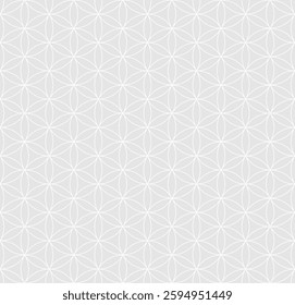 Geometric Symmetry, Sacred Flower of Life, Seamless pattern