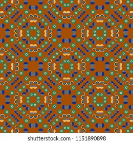 Geometric symmetry seamless pattern