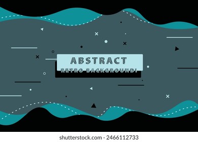 Geometric Symphony An Abstract Composition. Vector illustration.