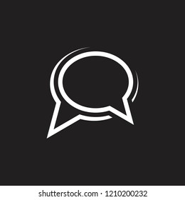 geometric talk communication symbol vector