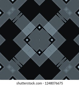 geometric tartan pattern for textile print