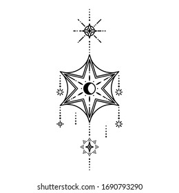 geometric tattoo design simple ink