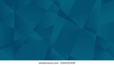 Geometric teal background. Abstract design with overlapping teal shapes, creating a dynamic and modern look. The rich color and angular forms.