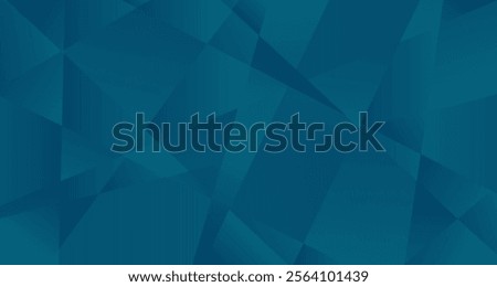 Geometric teal background. Abstract design with overlapping teal shapes, creating a dynamic and modern look. The rich color and angular forms.