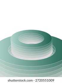 Fondo Abstractas geométrico del disco del gradiente verde azulado