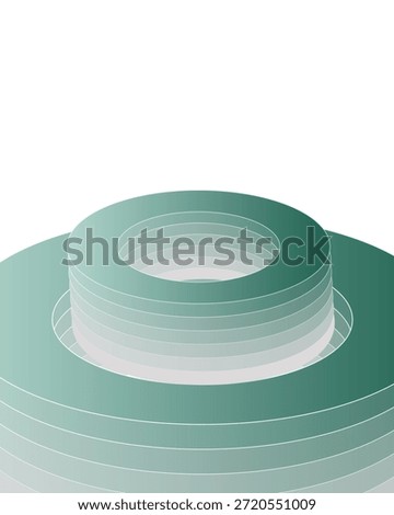 Geometric Teal Gradient Disc Abstract Background