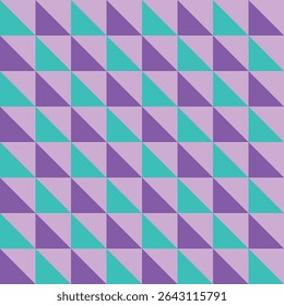 Patrón geométrico de teal y triángulo púrpura