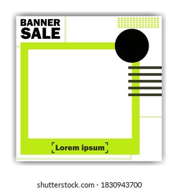 Geometric teamplate for promotion flyer, Vector isolated