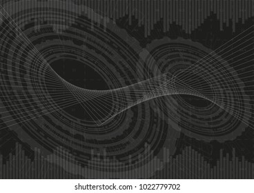  geometric technology background with elements of the graph.Vector abstract graphic design.
