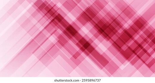 Geometric technology background, futuristic pink checkered line banner and card abstract background