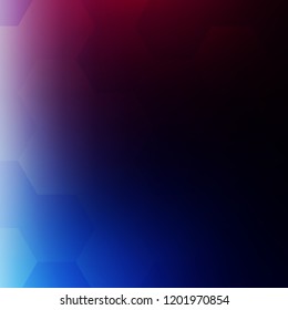 geometric technology background with gear shape. Vector abstract graphic design