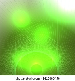 geometric technology background with gear shape. Vector abstract graphic design