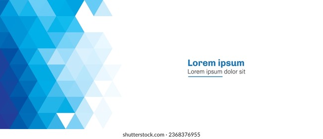 Geometric technology banner background illustration Geometric technology blue banner background illustration
