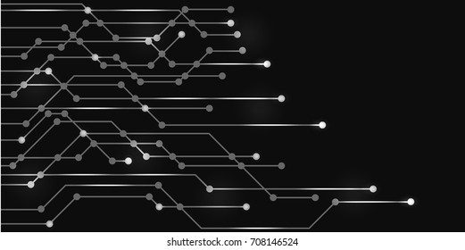 Geometric technology future background - stock vector