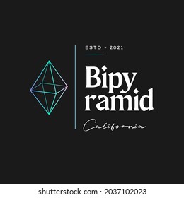 Geometric technology logo template. Vector gradient, usable for Business and Technology Logos. Flat Design. Template Element. Abstract sign.