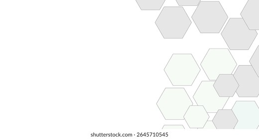 Geometric technology white hexagon background. Abstract vector illustration Science technology and medical concept hexagon on transparent background. - Powered by Shutterstock - Get 15% off with code: PIKWIZARD15