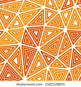 Geometric template background. Big triangles size. Multiple repeated inner triangles. Mono tone style. Repeatable pattern. Modern vector tiles. Seamless vector illustration.