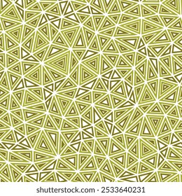 Geometric template background. Multiple repeated inner triangles. Compact triangle size. Single color tone style. Seamless pattern. Modern vector tiles. Beautiful vector illustration.