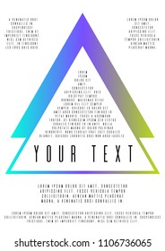 Geometric template corporate style.  Text frame surface. Can be used for poster, brochure, magazine, card, book, flyer, banner, anniversary
 Trendy corporate style.