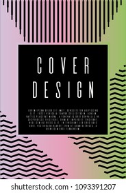 Geometric template design for your business. Text frame surface. Can be used for poster, brochure, magazine, card, book, flyer, banner, anniversary. Trendy corporate style.
