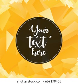 Geometric template for graphic design. 