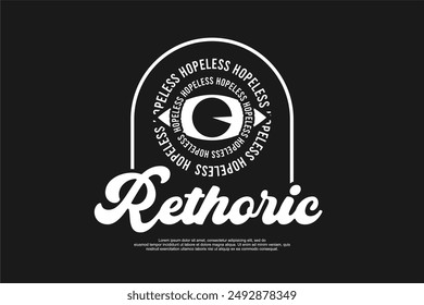 geometric template for streetwear and fashion design with motivational quotes
