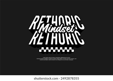 geometric template for streetwear and fashion design with motivational quotes