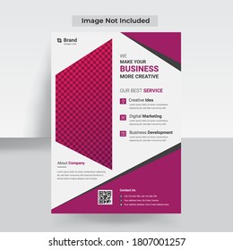 Geometric template vector design for Brochure, Annual Report, Magazine, Poster, Corporate Presentation, Portfolio, Flyer, layout
