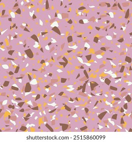 Padrão terrazzo geométrico sem costura. Abstrato colorido moderno fundo. Design de moda de pedra para web e impressão. azulejo veneziano, decoração de piso. Textura de pastel caótica.
