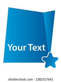 Geometric text templates for banner