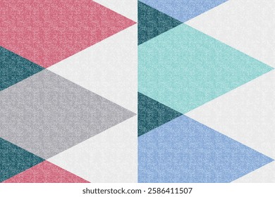 Geometric Textile Design with Soft Hues
