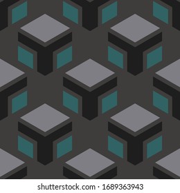 Geometric textile seamless pattern. Abstract background.