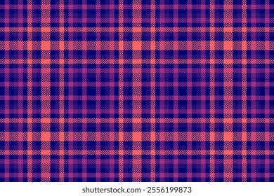 Geometric textile seamless vector, scottish tartan background texture. Scratched check pattern plaid fabric in blue and regimental colors palette.