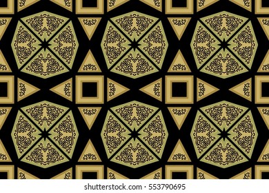 The geometric texture. Abstract oriental ornaments. Vector illustration. Pattern for textile, print or web design.