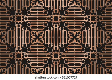 The geometric texture. Abstract geometric ornaments Baroque, Renaissance Vector illustration.