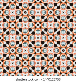 Geometric texture abstract geometric ornaments illustration. Seamless pattern for textile, print or web design