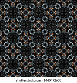 Geometric texture abstract geometric ornaments illustration. Seamless pattern for textile, print or web design