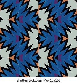 The geometric texture. Boho fashion. Color geometric ornaments. Vector illustration.