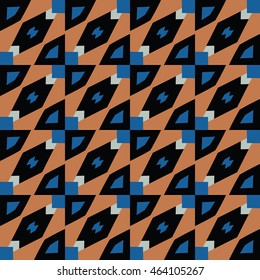 The geometric texture. Boho fashion. Color geometric ornaments. Vector illustration.