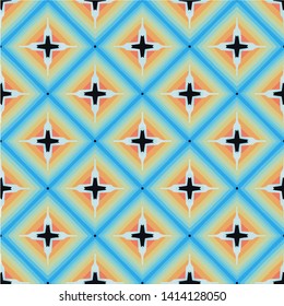 Geometric texture Boho-chic fashion. Abstract geometric ornaments illustration. Pattern for textile, print or web design