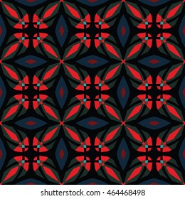 The geometric texture. Boho-chic fashion. Abstract geometric ornaments. Vector illustration. Seamless pattern for invitation or greeting card.