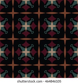 The geometric texture. Boho-chic fashion. Abstract geometric ornaments. Vector illustration. Pattern for textile, print or web design.
