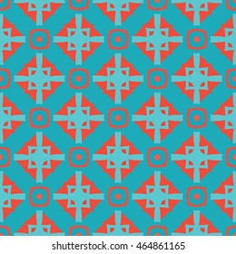 The geometric texture. Boho-chic fashion. Abstract geometric ornaments. Vector illustration. Seamless pattern for invitation or greeting card.