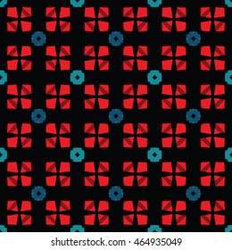 The geometric texture. Boho-chic fashion. Abstract geometric ornaments. Vector illustration. Pattern for textile, print or web design.