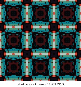 The geometric texture. Boho-chic fashion. Abstract geometric ornaments. Vector illustration. Pattern for textile, print or web design.