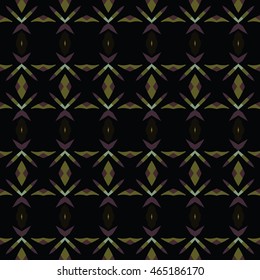 The geometric texture. Boho-chic fashion. Abstract geometric ornaments. Vector illustration. Pattern for textile, print or web design.
