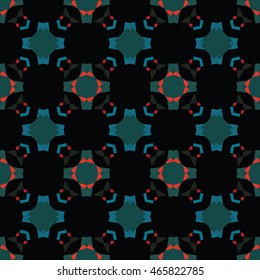 The geometric texture. Boho-chic fashion. Abstract geometric ornaments. Vector illustration. Pattern for textile, print or web design. Futuristic digital pattern.
