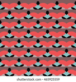 The geometric texture. Boho-chic fashion. Abstract geometric ornaments. Vector illustration. Pattern for textile, print or web design.