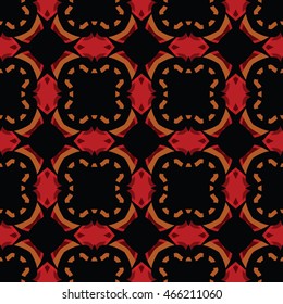 The geometric texture. Boho-chic fashion. Abstract geometric ornaments. Vector illustration. Pattern for textile, print or web design.